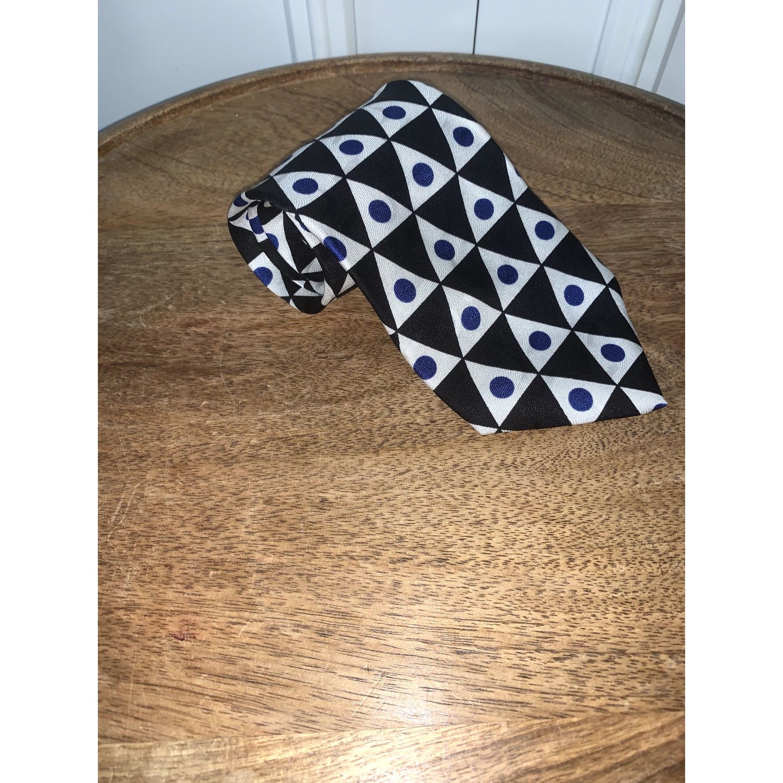 Tom James Tom James Men's Silk Geometric Designer Tie Multicolor Size ONE SIZE - 1 Thumbnail