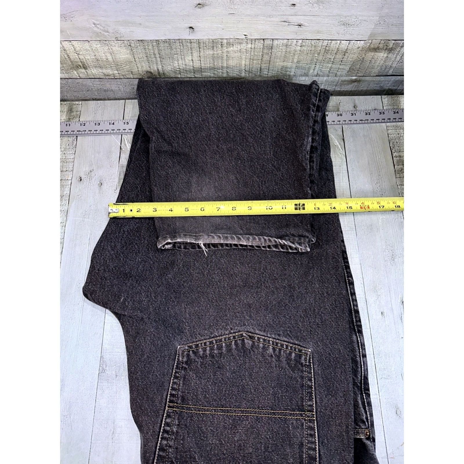 Avirex VINTAGE Avirex Jeans Men 38 Blue Straight Baggy Faded Denim Hip Hop 38X28 Regular 90s Womens Men Size US 42 / EU 58 - 6 Thumbnail