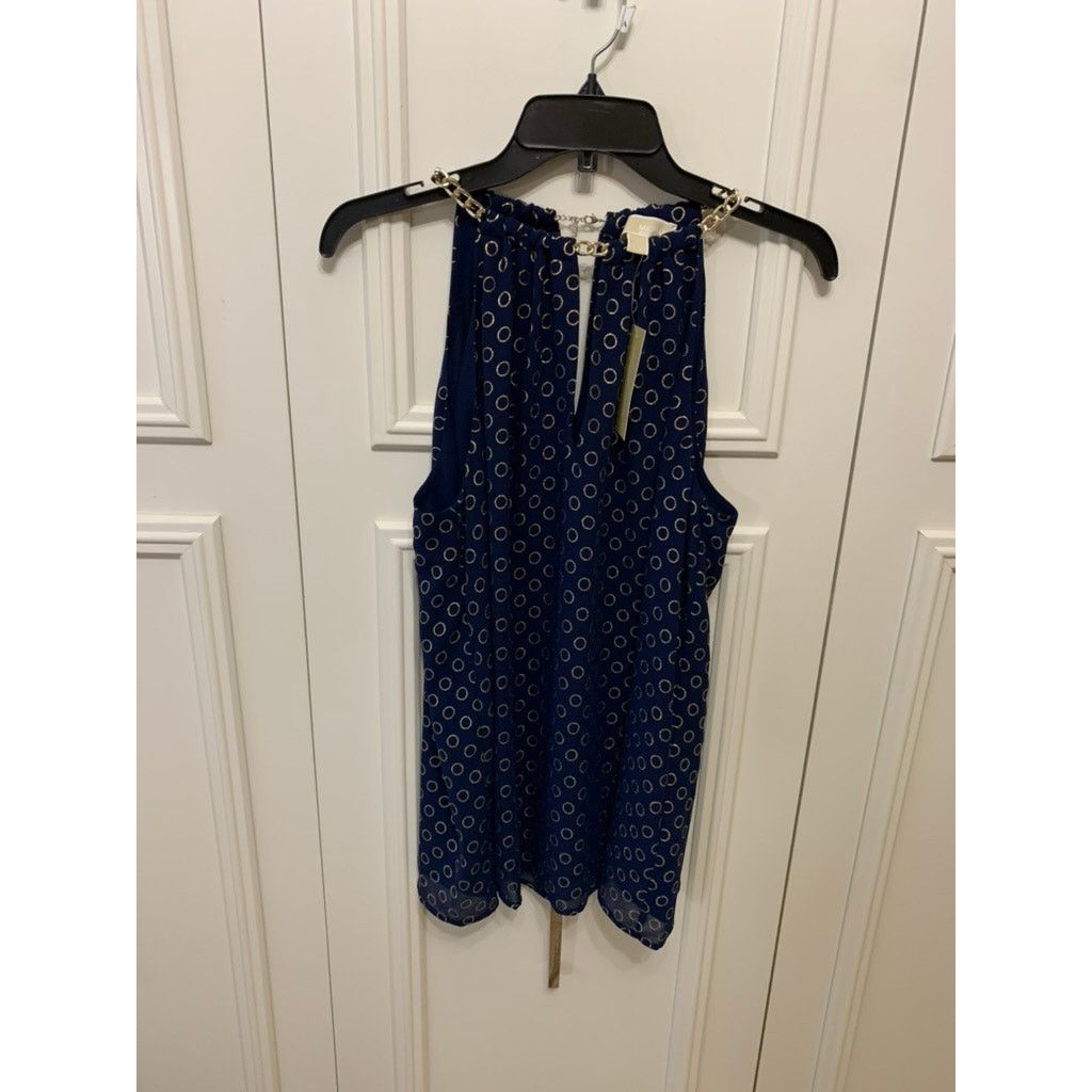 Michael Kors NWT Michael Kors Women's Chain Halter Blouse Large Size L / US 10 / IT 46 - 1 Thumbnail