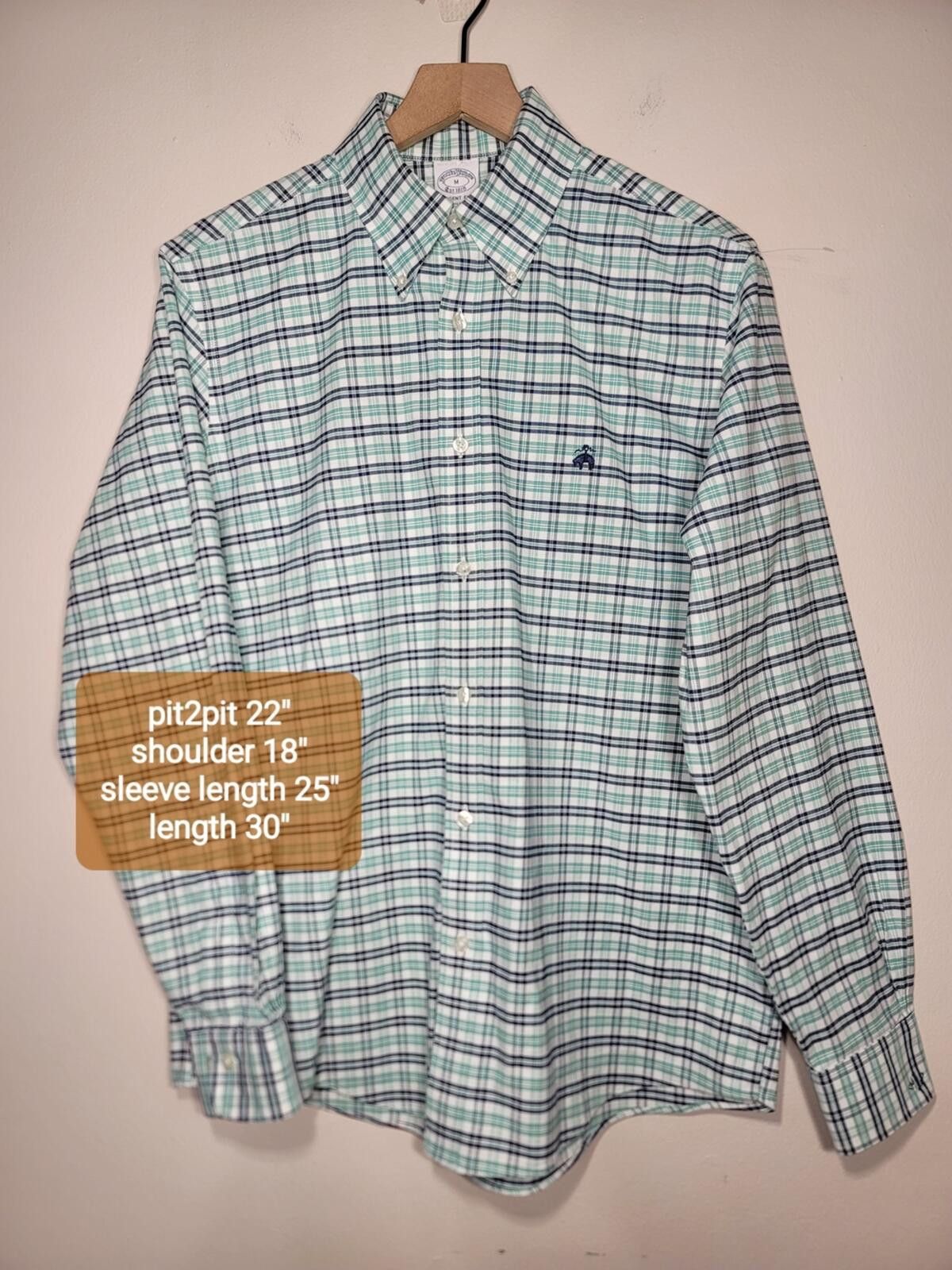Brooks Brothers Brooks Brothers Regent Fit Plaid Button-Up Sz M Quiet Lux Size US M / EU 48-50 / 2 - 3 Thumbnail