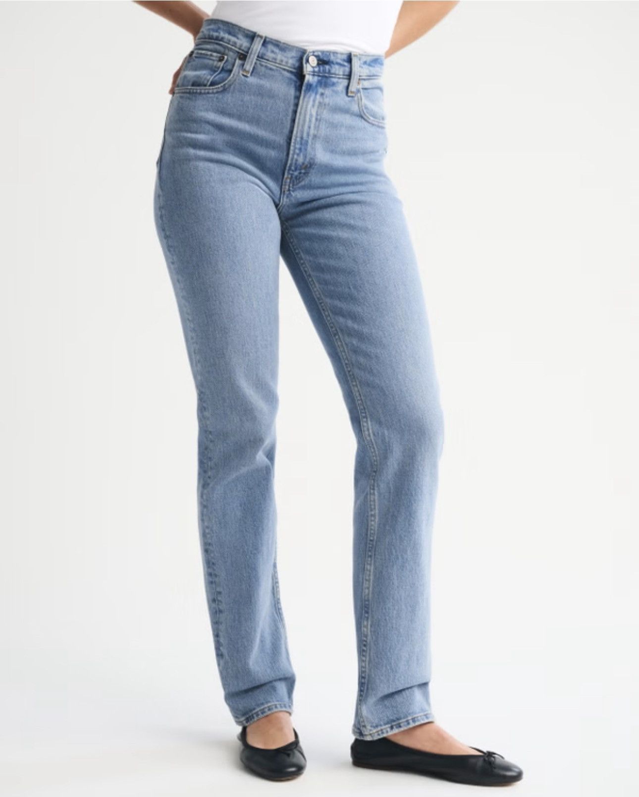 Abercrombie & Fitch Abercrombie & Fitch Straight Ultra Rise Jeans Size 25" / US 0 / IT 36 - 1 Thumbnail