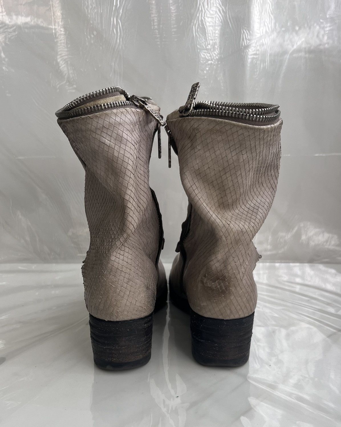 A.S.98 As 98 Airstep Zipper Boho Biker Gray distressed boot Size US 8 / IT 38 - 8 Thumbnail