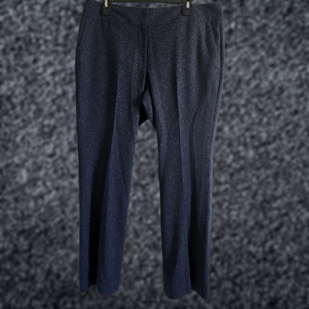 Ann Taylor Factory Petite Curvy 12P Pants Blue Stretch Women