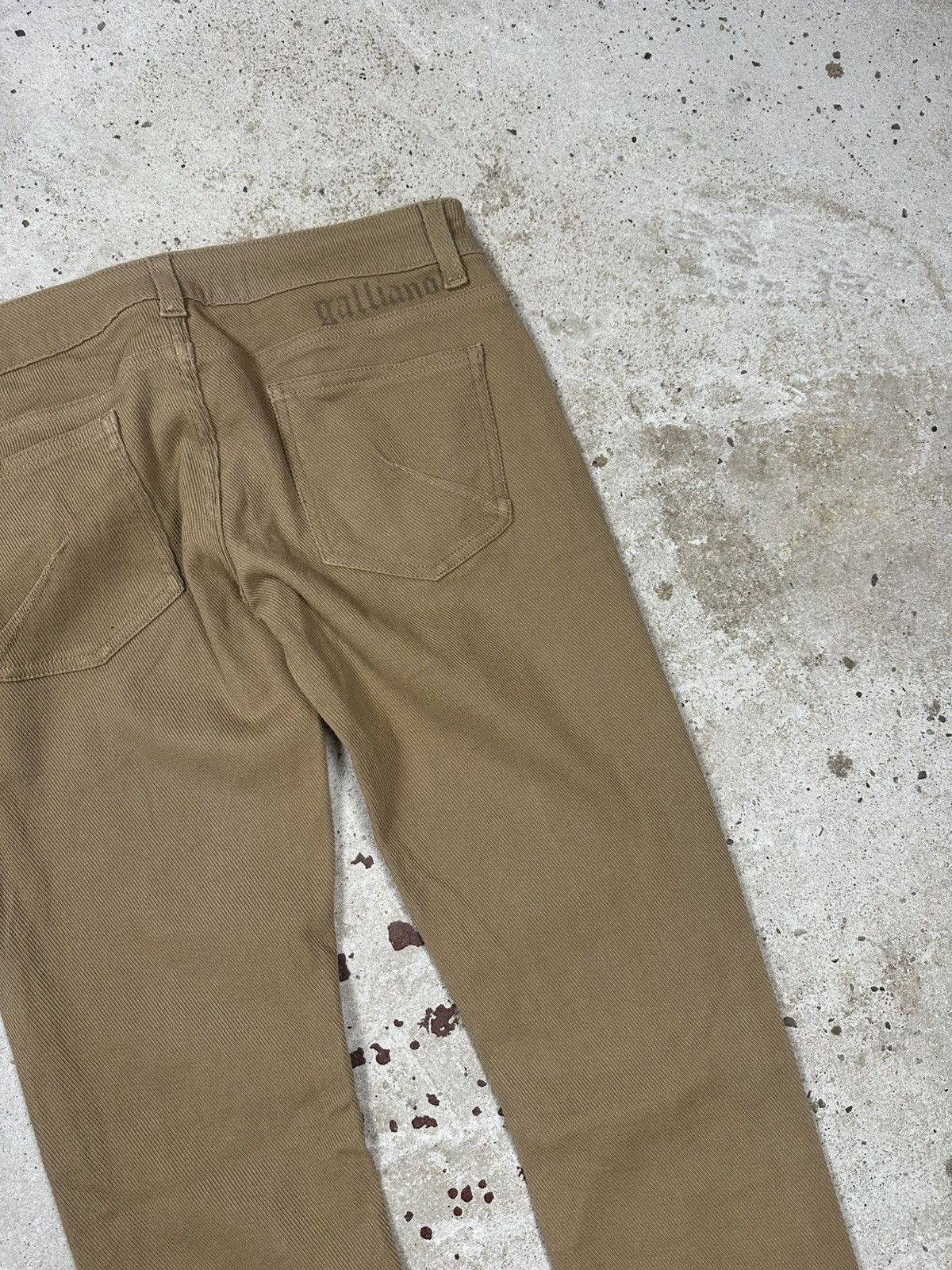 John Galliano Galliano Beige Tan Corduroy Pants Size 28" / US 6 / IT 42 - 15 Thumbnail