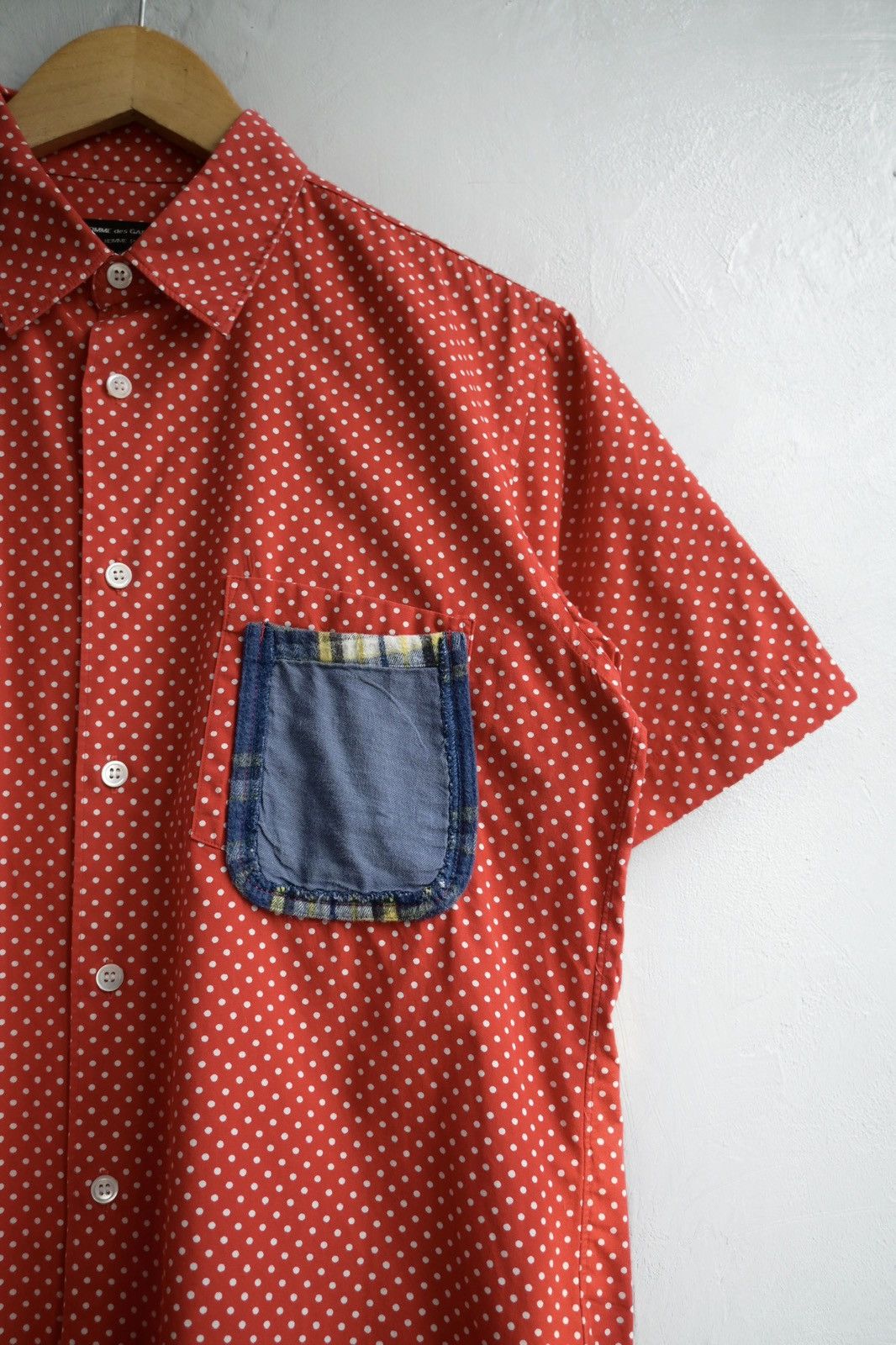 Comme des Garcons Homme Plus SS10 Polka Patch Shirt Size US XS / EU 42 / 0 - 2 Thumbnail