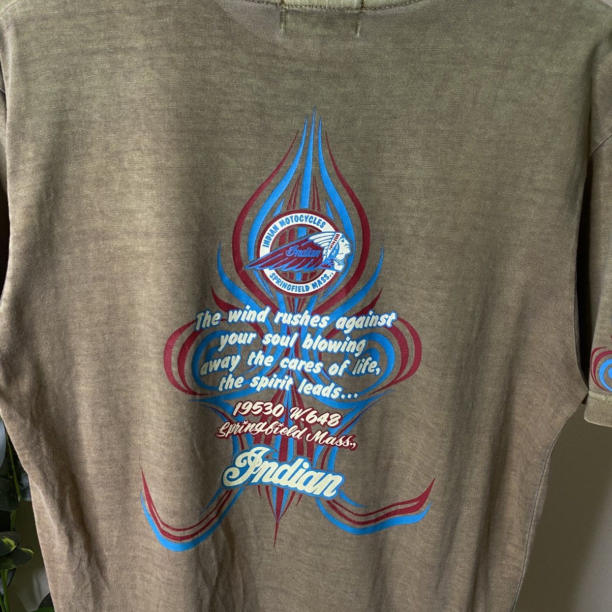 Indian Motorcycle Vintage Y2K Indian Motorcycle Tribal Design T Shirt Size US L / EU 52-54 / 3 - 2 Thumbnail