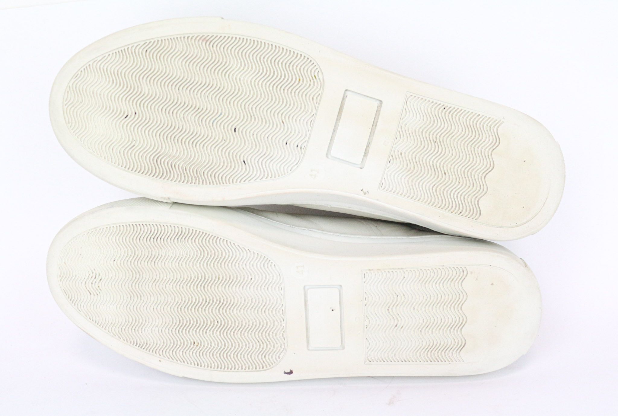 Suitsupply EU41 Beige Grey Leather Low-Top Sneakers 74451 Size US 8 / EU 41 - 7 Thumbnail