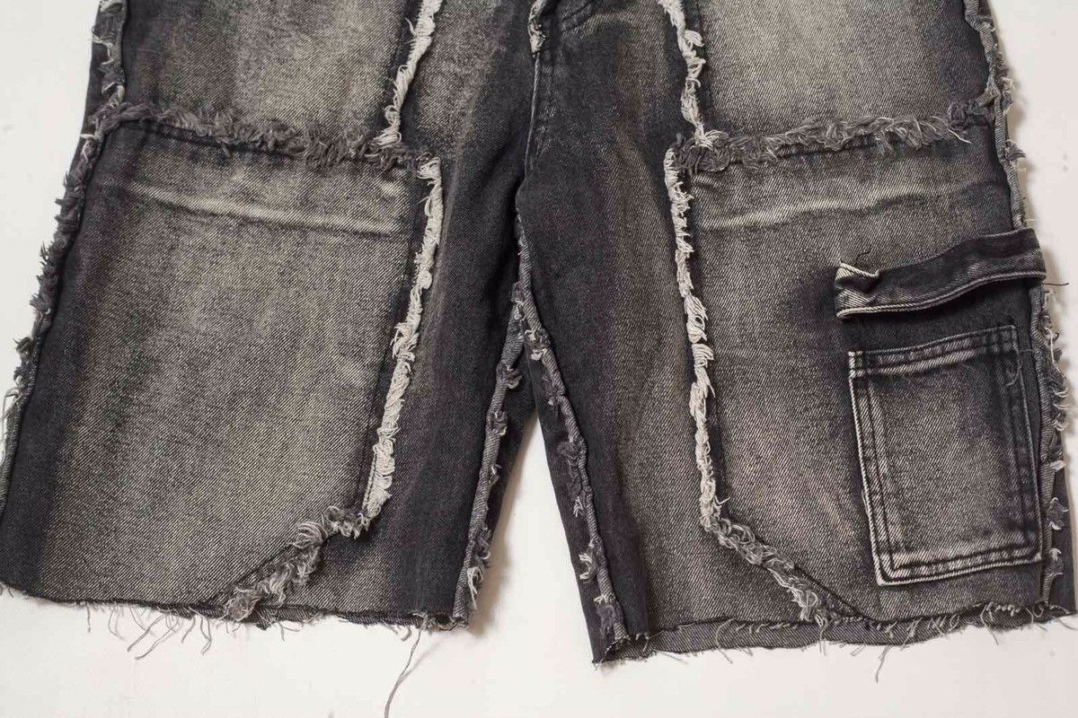 No Faith Studios NO/FAITH STUDIOS Gray Flared Shorts Size US 34 / EU 50 - 4 Thumbnail