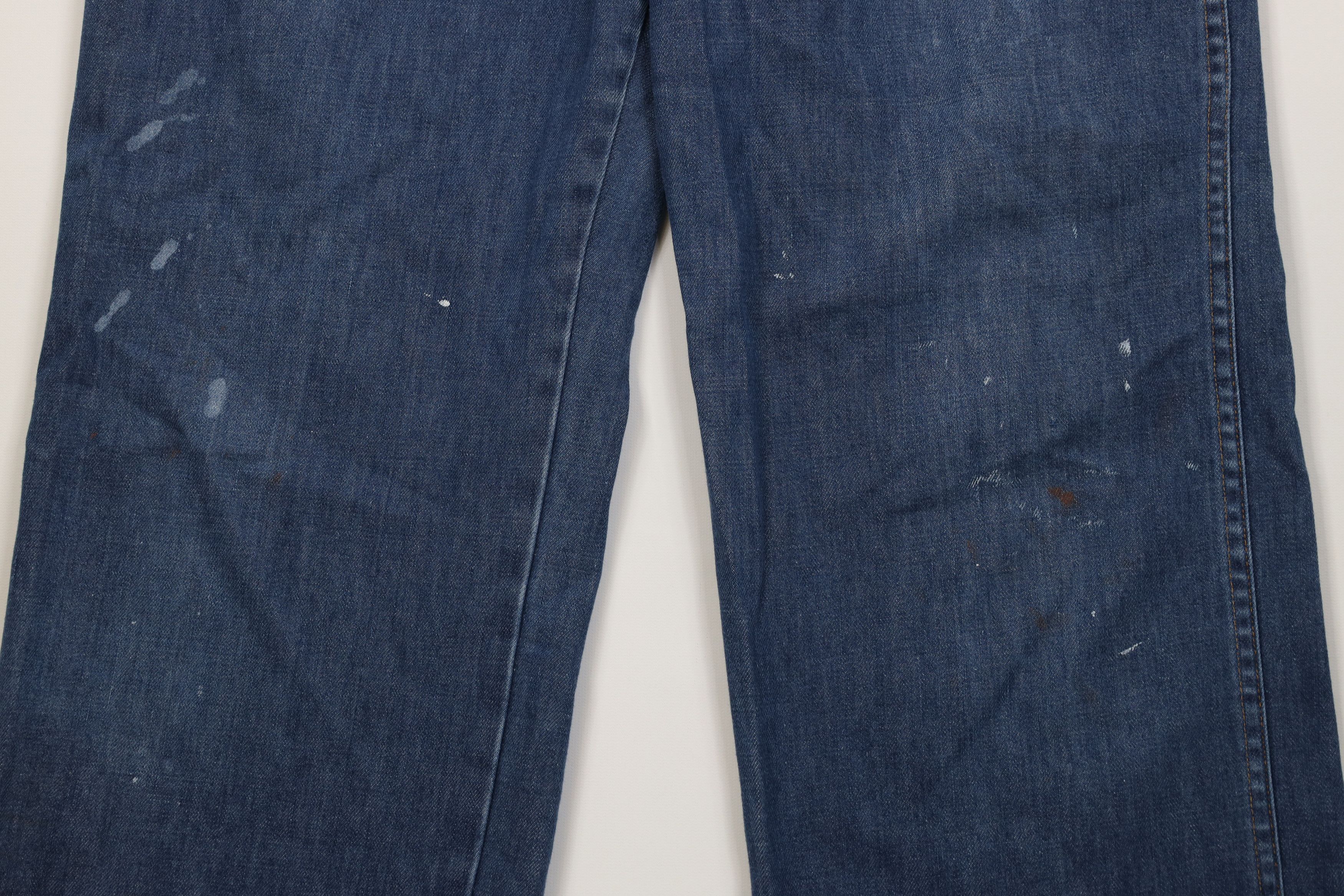 Vintage Vintage 70s Streetwear Baggy Wide Leg Denim Jeans Blue USA Size US 30 / EU 46 - 3 Thumbnail