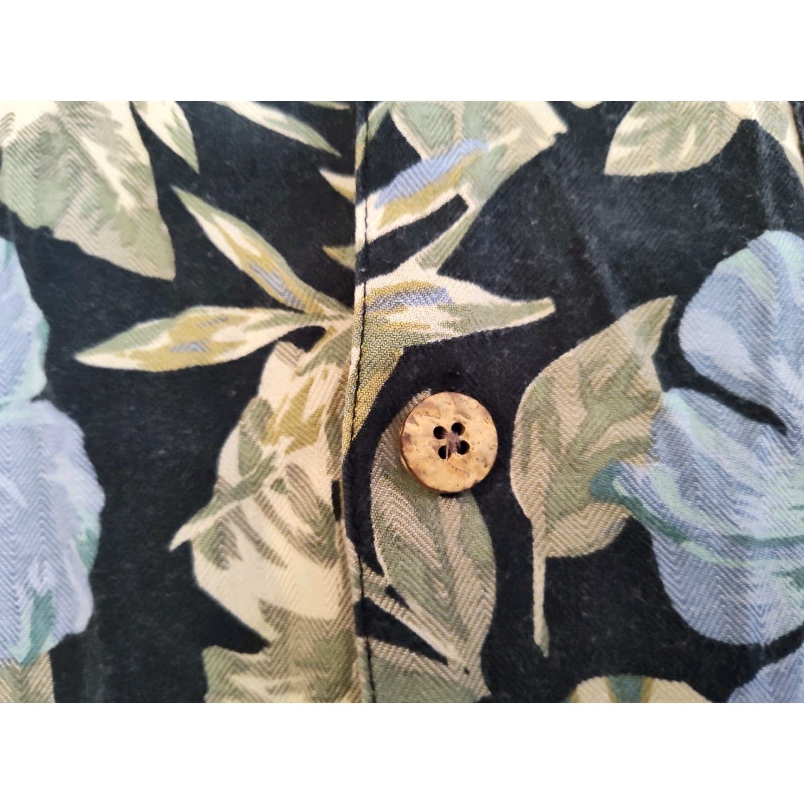 Vintage VINTAGE Pusser's Men's Hawaiian Shirt Short Sleeve Aloha Floral Silk Cotton Blue M Size US M / EU 48-50 / 2 - 4 Thumbnail