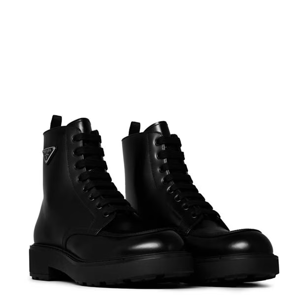 Prada Triangle Logo Boots Size US 10 / EU 43 - 3 Thumbnail