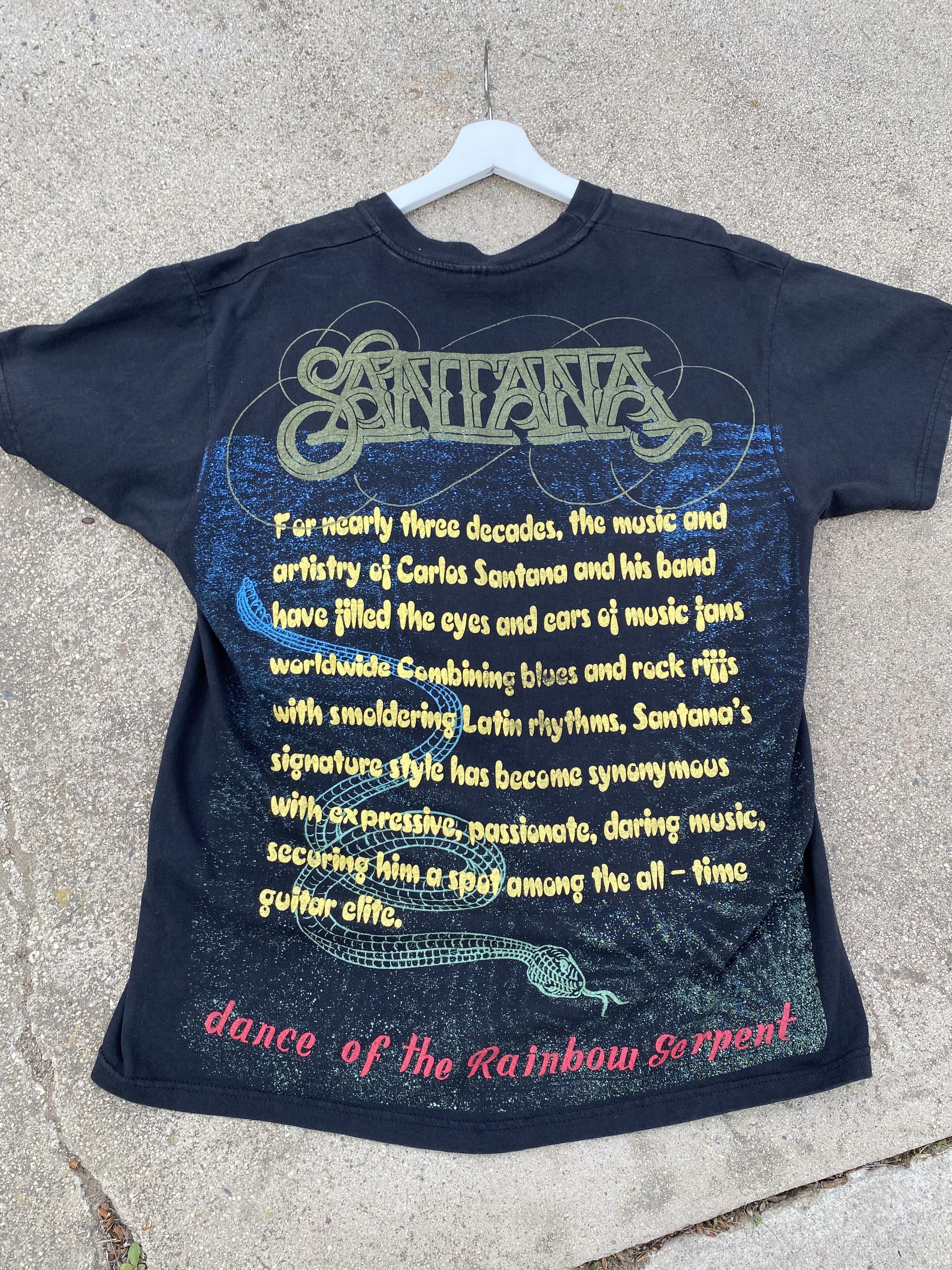 Vintage Rare Vintage Carlos Santana Rainbow Serpent Shirt Size US XL / EU 56 / 4 - 5 Thumbnail