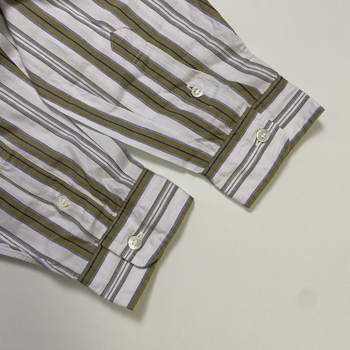 Christian Dior Monsieur Christian Dior Button Up Striped Shirt Size US XXL / EU 58 / 5 - 8 Thumbnail