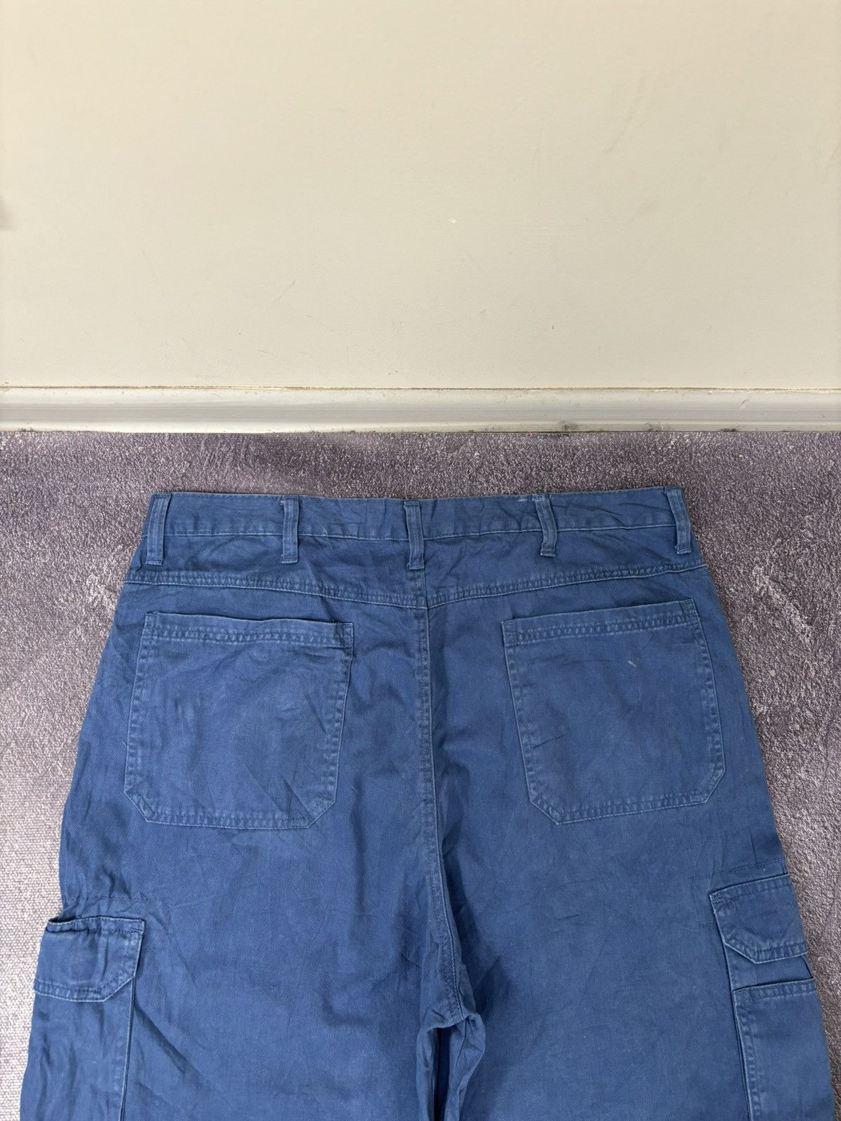 Wrangler Vintage Wrangler Utility USA Hype Blue Baggy Cargo Shorts Size US 38 / EU 54 - 14 Thumbnail