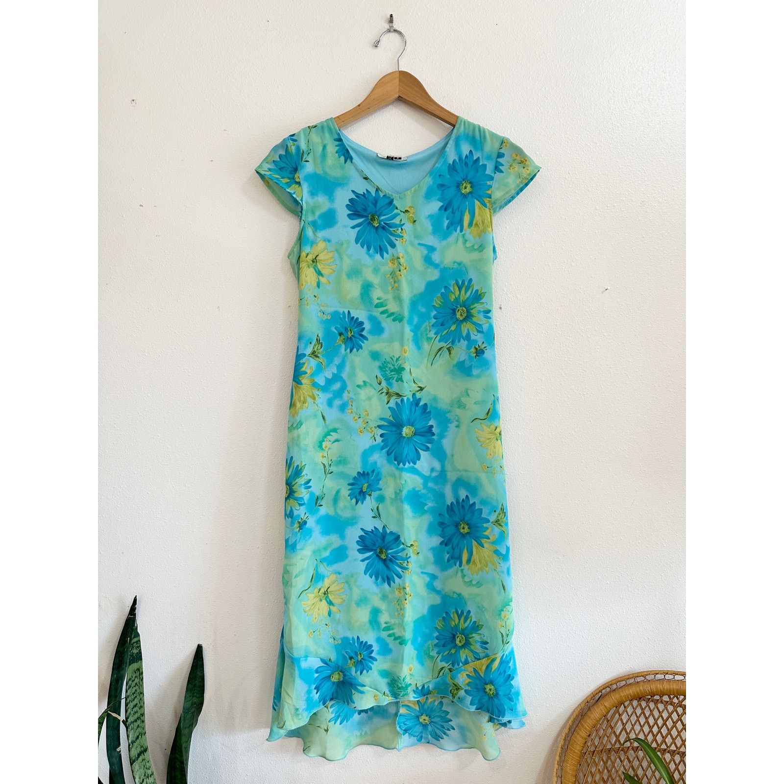 Other 90s Y2K Daisy Midi Dress Size S / US 4 / IT 40 - 1 Thumbnail