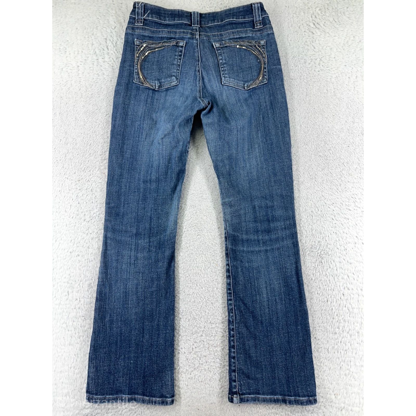 Lee Lee Womens Jeans Bootcut Mid Rise Denim 28 Blue Cotton Western 90s Cowboy Girls Size 28" / US 6 / IT 42 - 2 Thumbnail