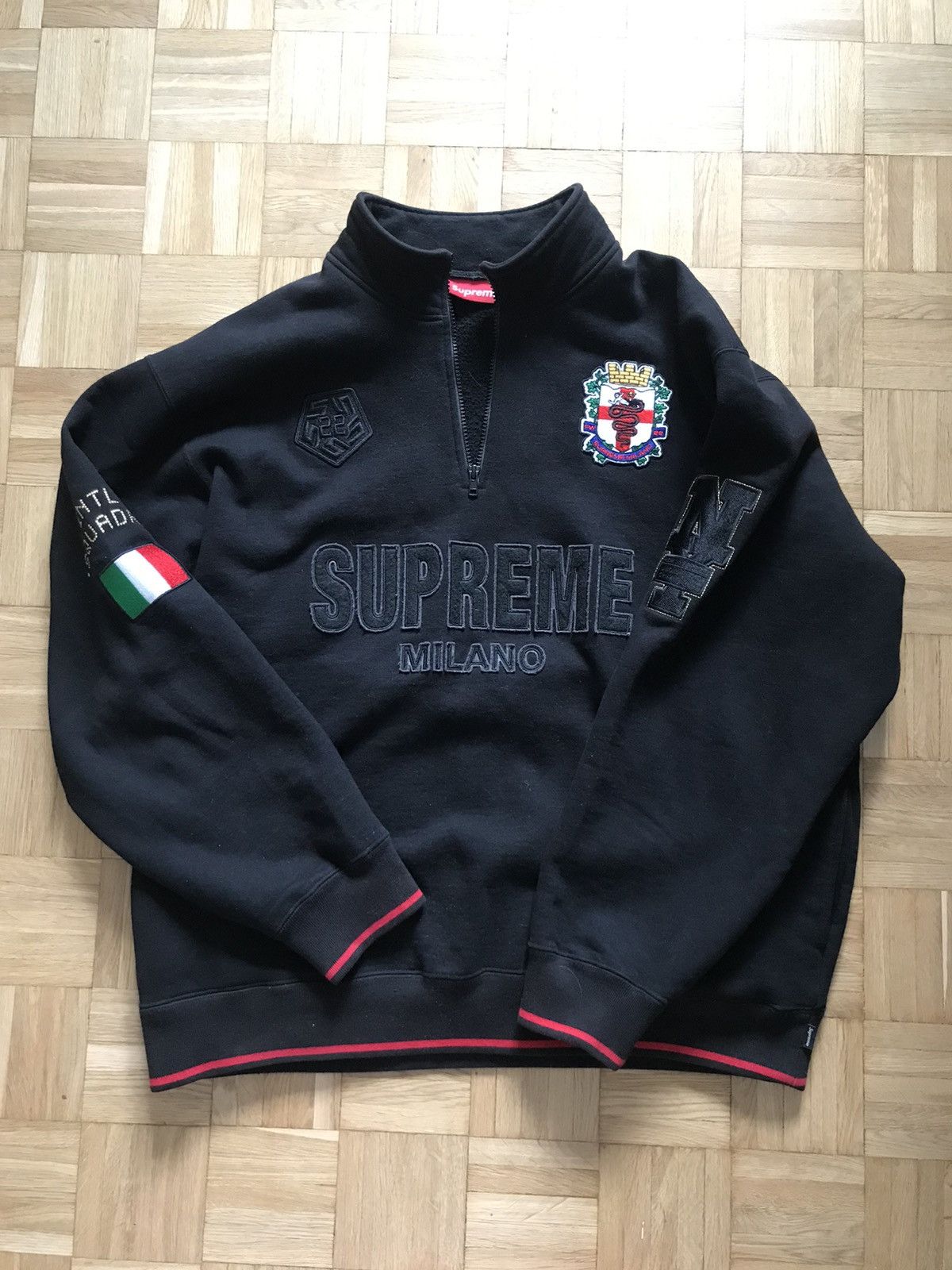 supreme Milano half zip pullover XL - パーカー