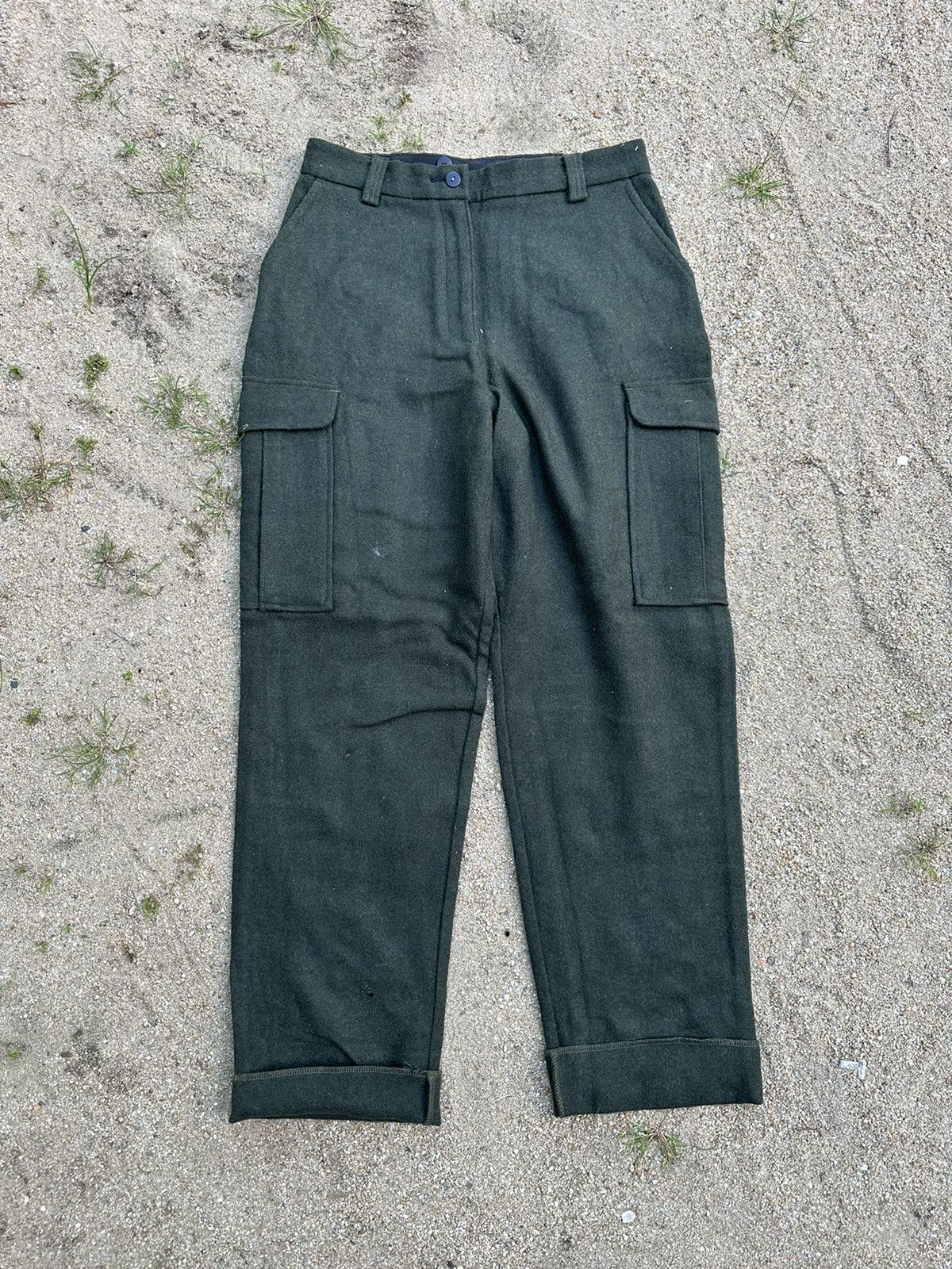L.L. Bean Vtg L.L Bean Cargo Pants Wool Size US 32 / EU 48 - 1 Thumbnail