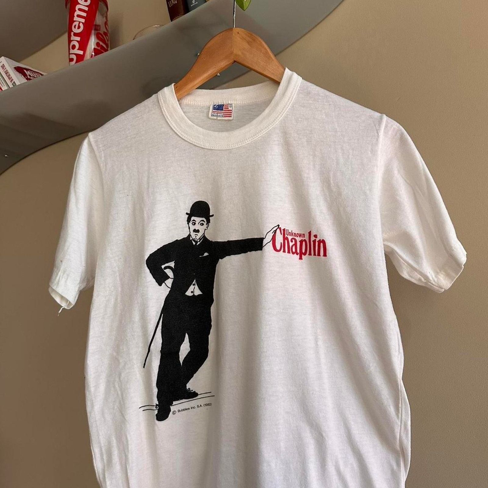 Vintage Vintage 1982 Charlie Chaplin Shirt Size US M / EU 48-50 / 2 - 2 Thumbnail