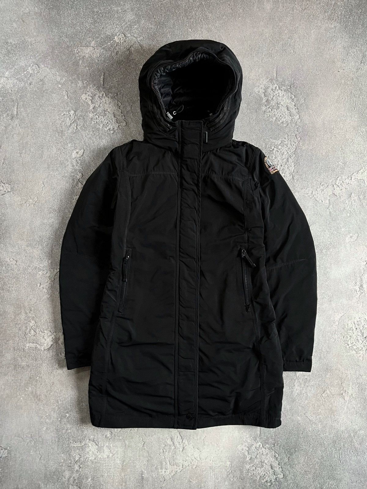 Parajumpers Parajumpers Long Winter Parka Down Jacket Black Natural Sz M Size M / US 6-8 / IT 42-44 - 1 Thumbnail