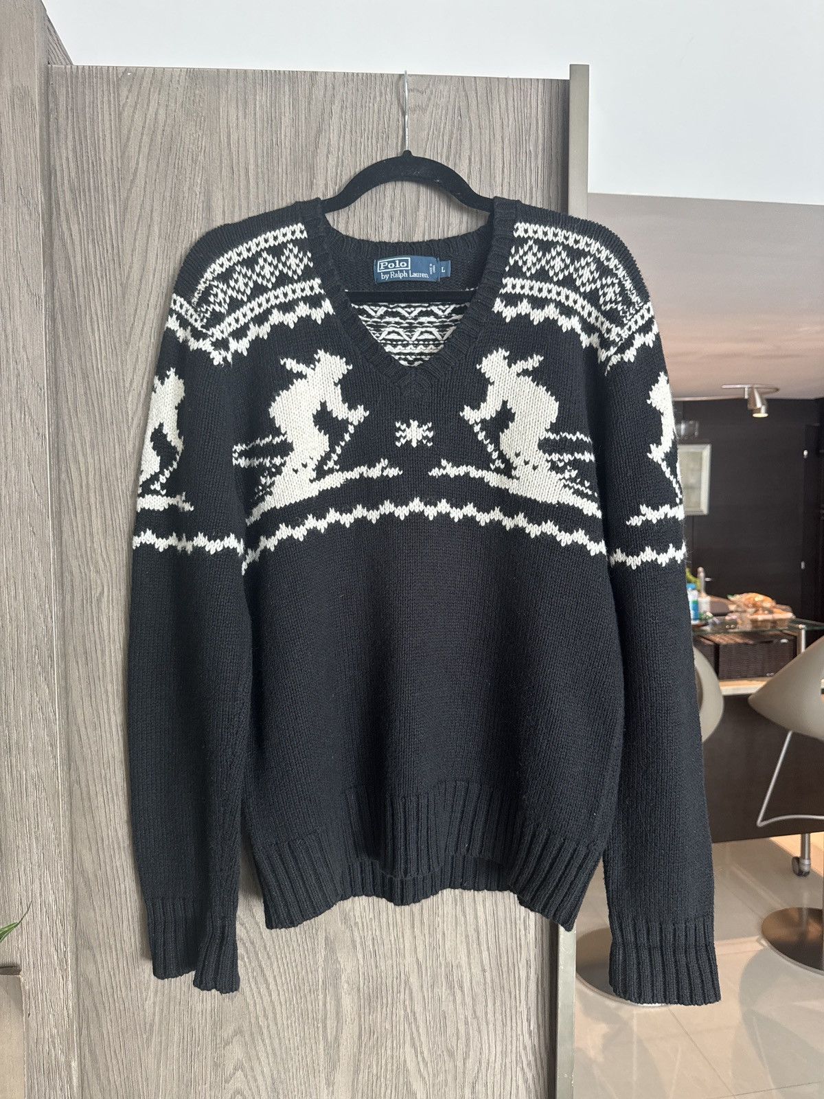 Polo Ralph Lauren Vintage Polo Ralph Lauren Ski Sweater Size US L / EU 52-54 / 3 - 1 Thumbnail