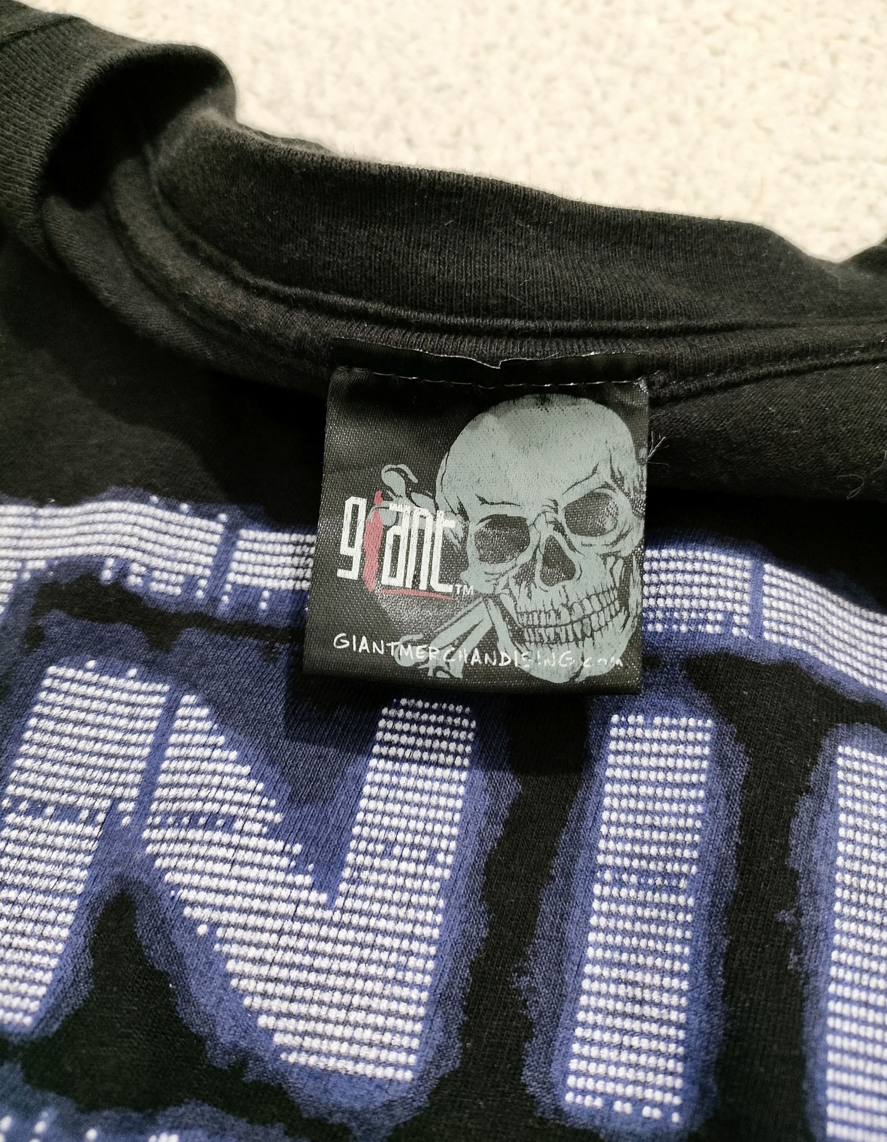 Band Tees Rare NIN - Nine Inch Nails blue neon logo Vintage Tee Size US L / EU 52-54 / 3 - 3 Thumbnail