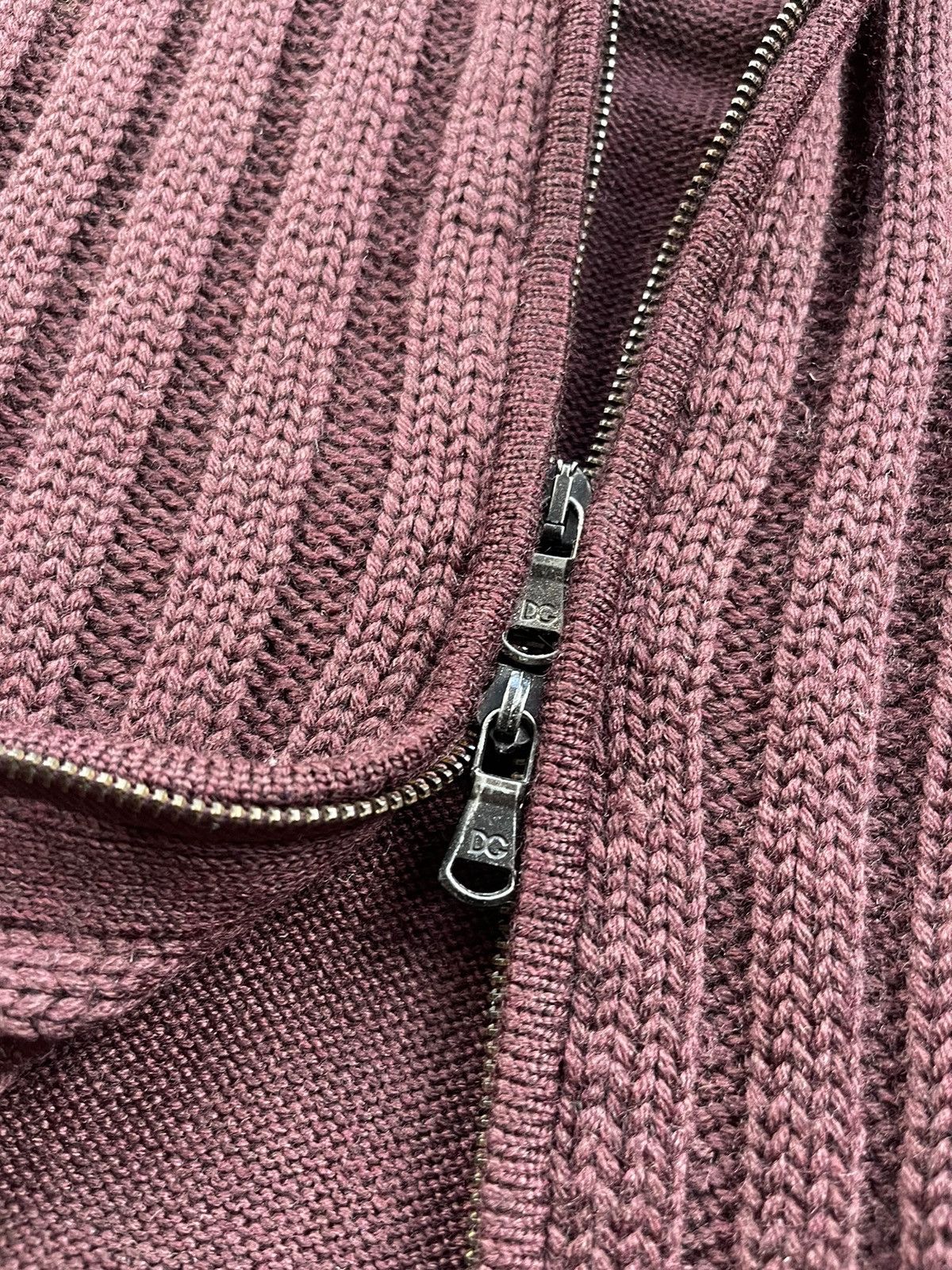 Dolce & Gabbana × Vintage Dolce&Gabbana Archive Knitted Avant Garde Zip Sweater Size US L / EU 52-54 / 3 - 12 Thumbnail