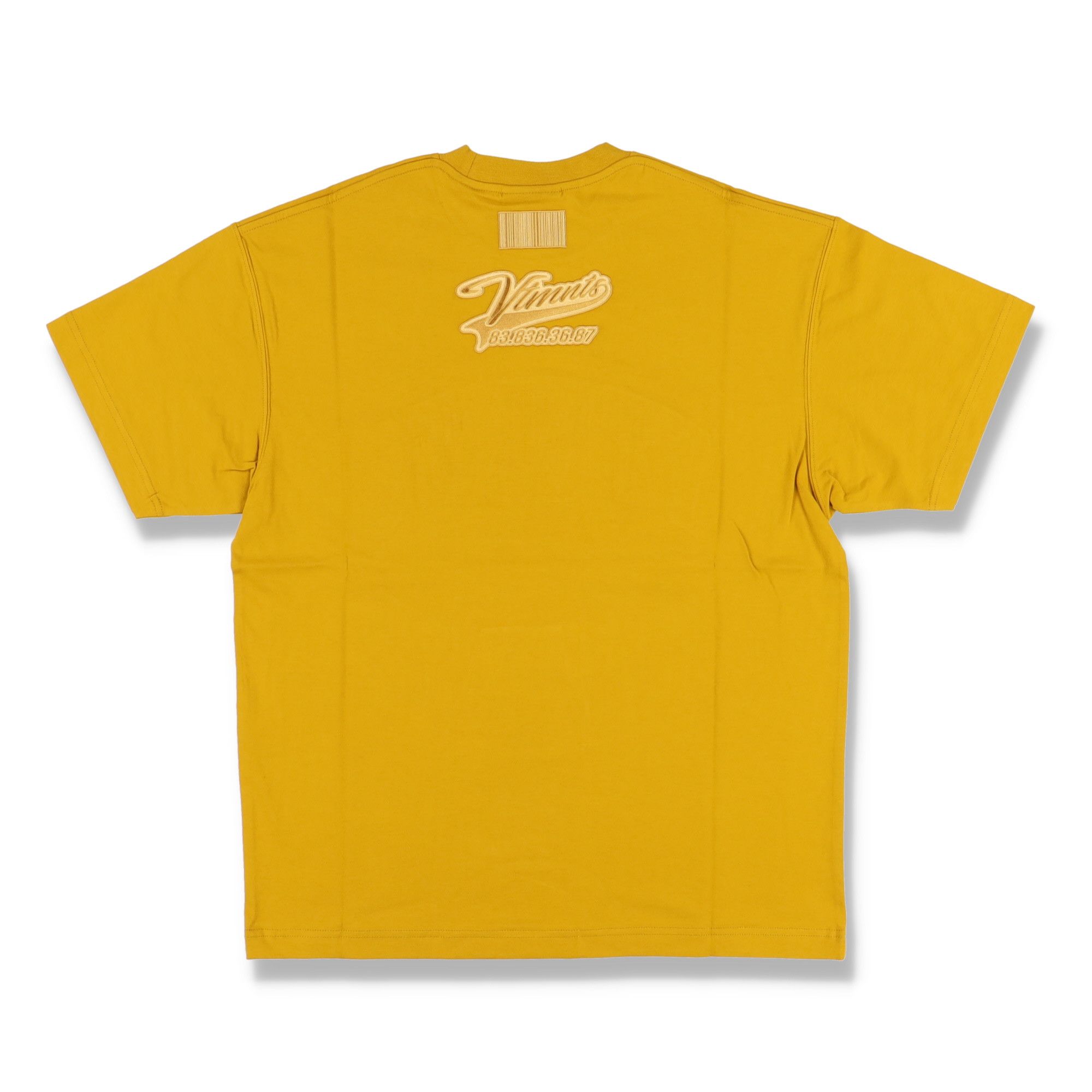 Vetements VTMNTS Mustard Embroidered College Logo T-Shirt Size XS / US 0-2 / IT 36-38 - 8 Thumbnail