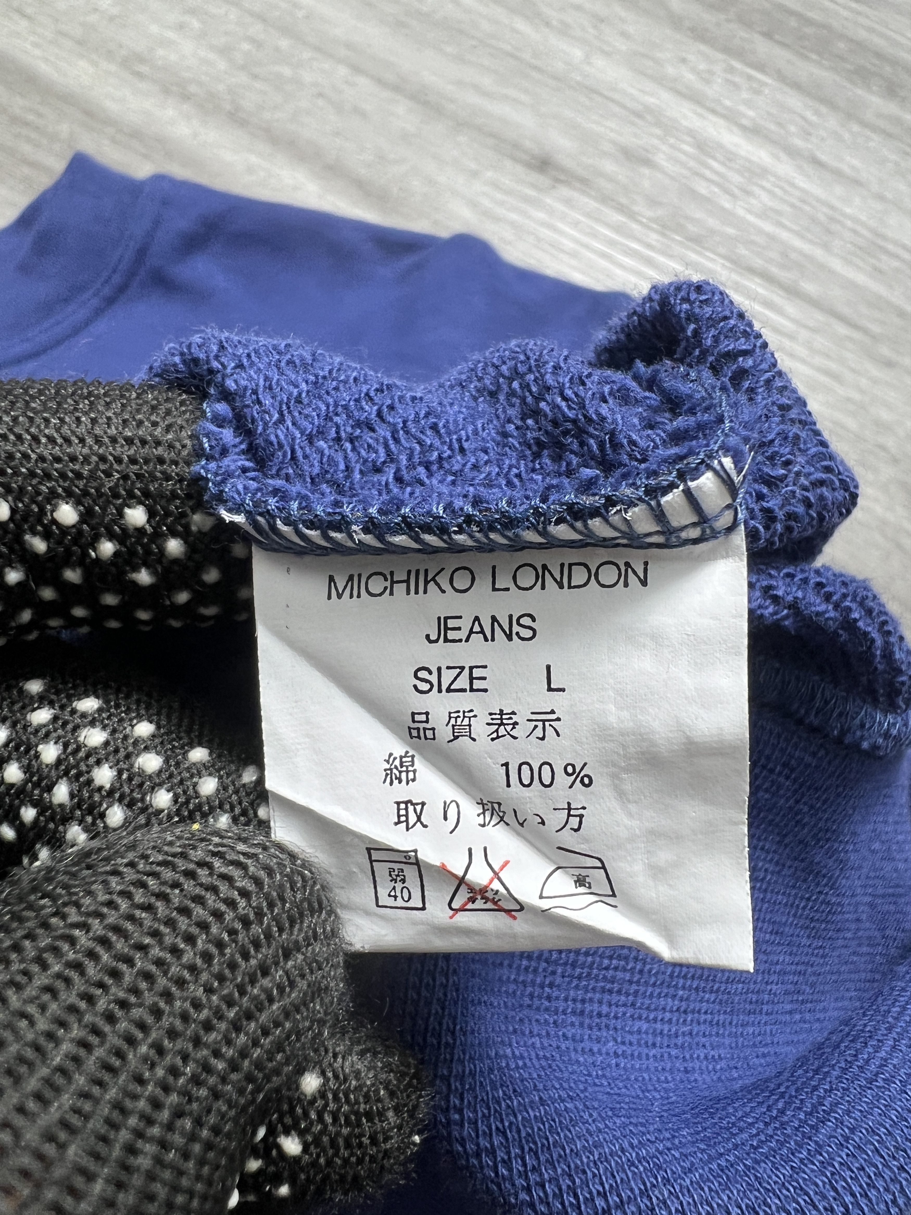 Michiko Koshino London VTG Michiko London Jeans Embroidery Sweatshirt (L) JKA020 Size US L / EU 52-54 / 3 - 6 Thumbnail