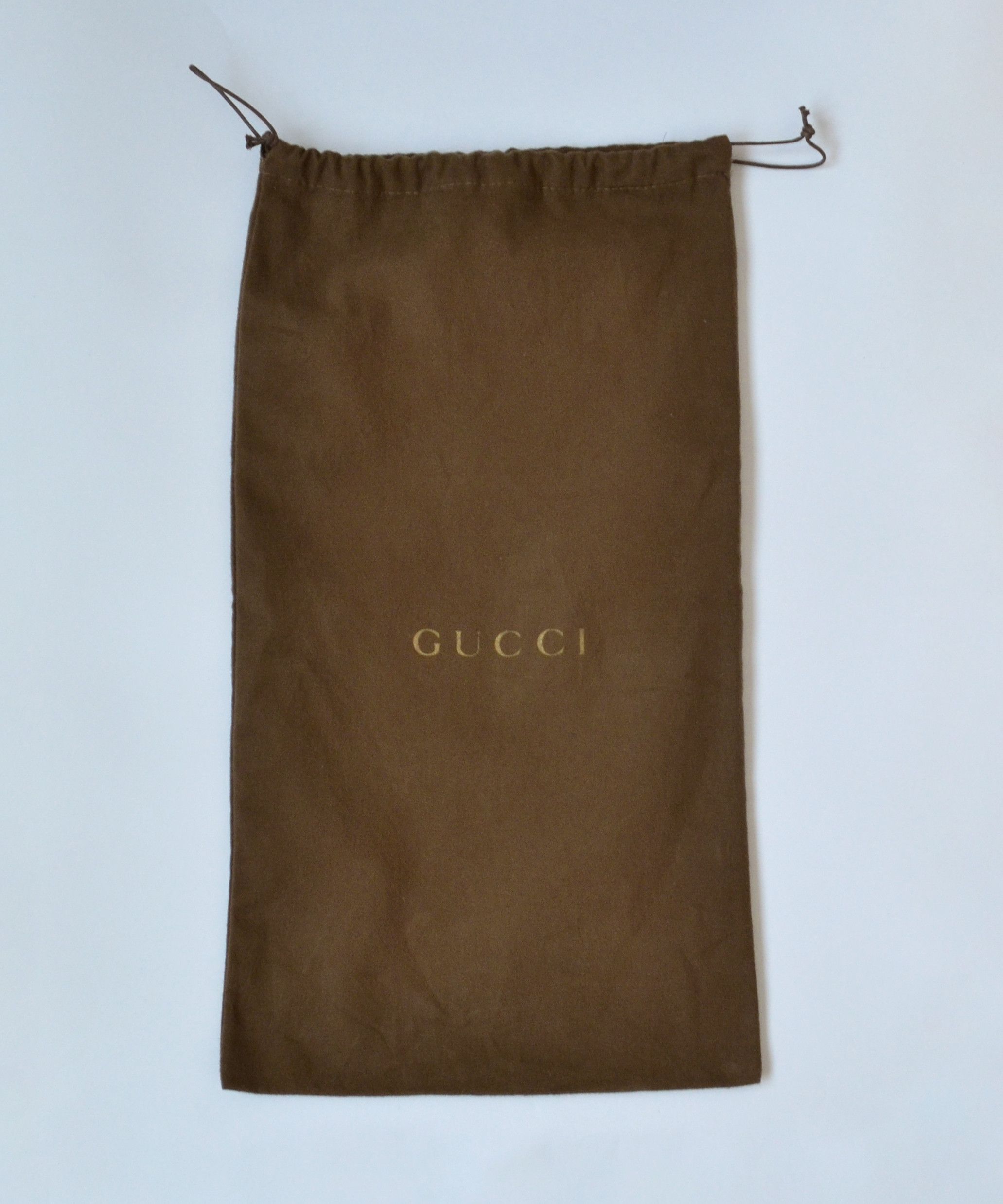 Gucci GUCCI Dust Bag Logo Big Brown GG Drawstring Size ONE SIZE - 3 Thumbnail