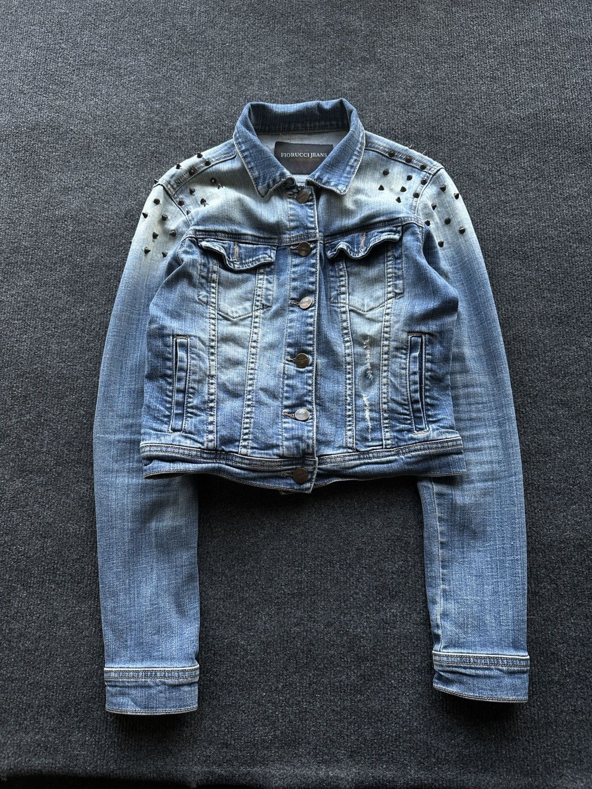 Fiorucci 🚨 WOMEN FIORUCCI BLUE DENIM WOMEN JACKET LUXURY Size S / US 4 / IT 40 - 1 Thumbnail