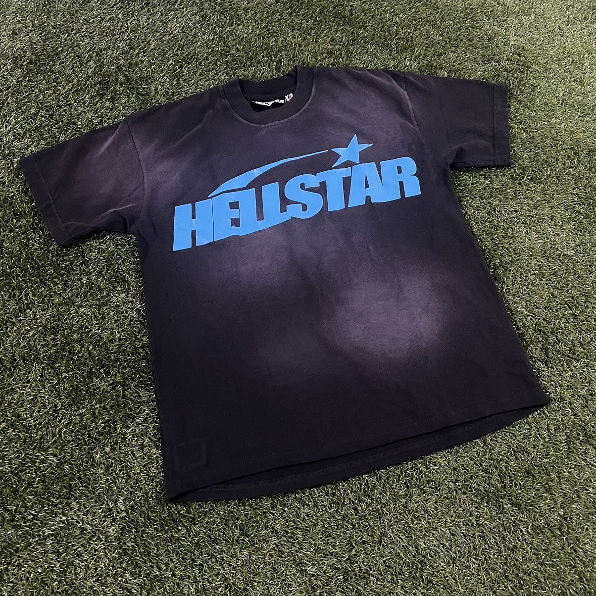 HELLSTAR Hellstar Classic Gel Print Tee Black/Blue Size Medium Size US M / EU 48-50 / 2 - 2 Thumbnail