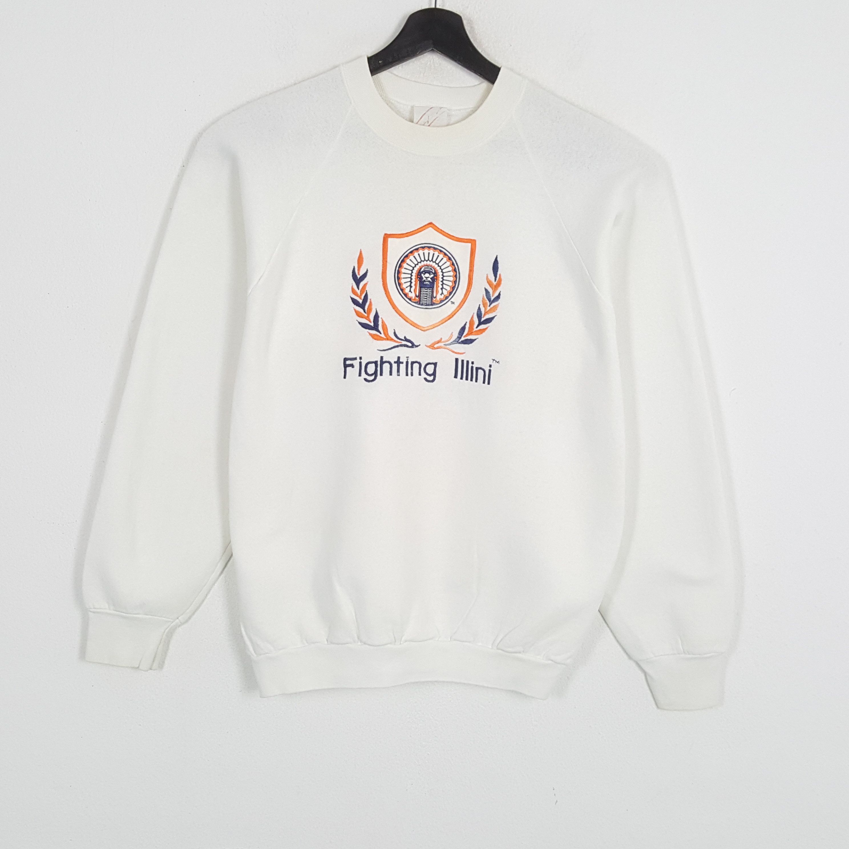 NBA × Vintage FIGHTING ILLINI NBA Basketball Team Vintage Sweatshirt Size US L / EU 52-54 / 3 - 1 Thumbnail