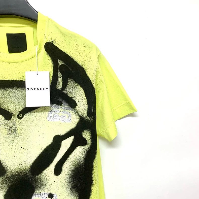 Givenchy Givenchy Chito Joint Logo Graffiti Dog Head Short Sleeve T- Size US S / EU 44-46 / 1 - 5 Thumbnail
