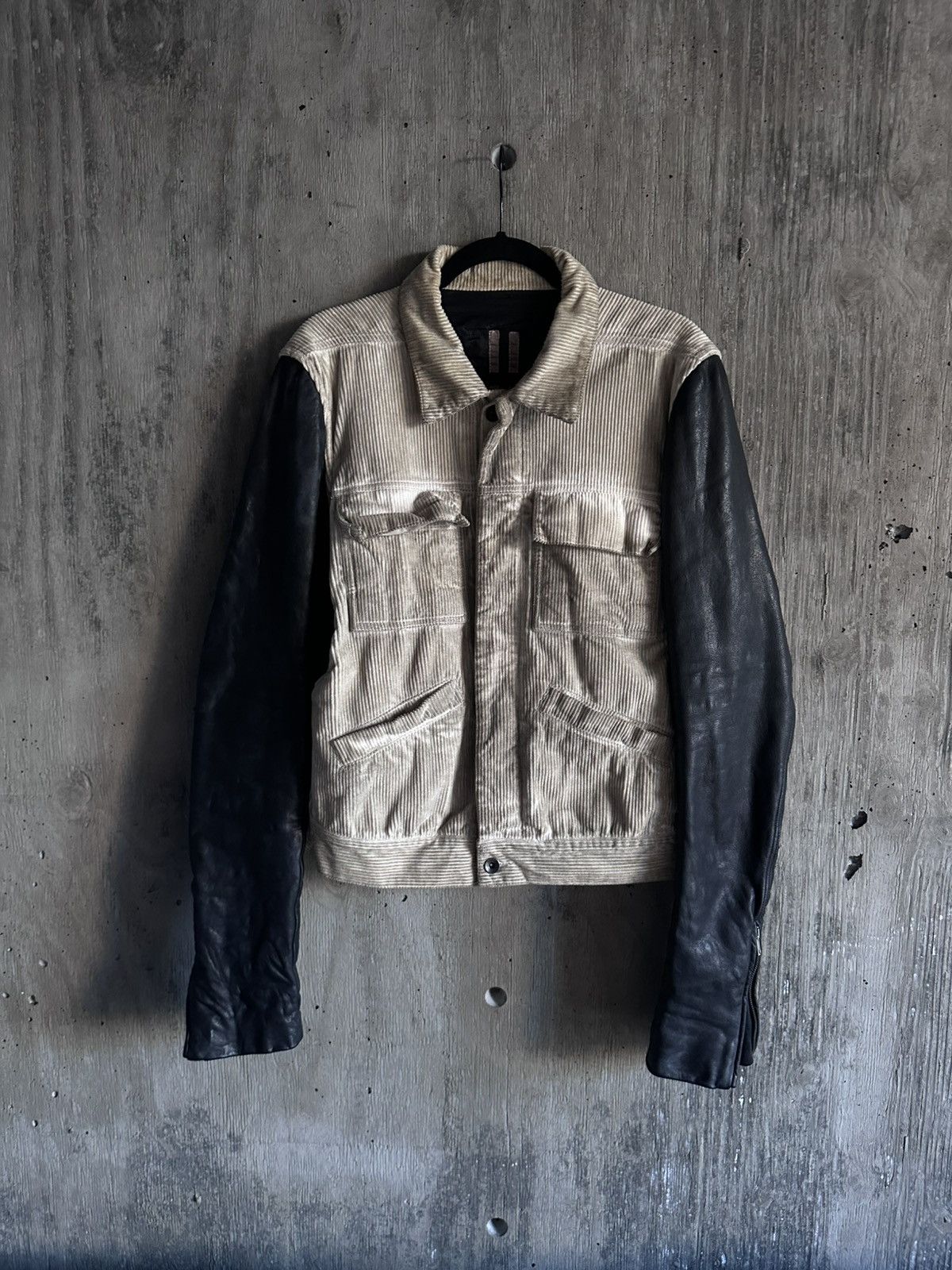 Rick Owens Drkshdw AW09 CRUST HYBRID TRUCKER JACKET Size US M / EU 48-50 / 2 - 1 Thumbnail