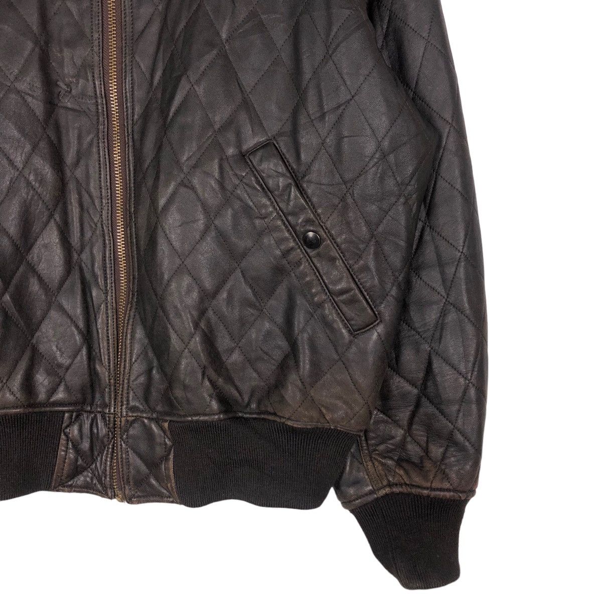 Japanese Brand 🔥Vintage Fly Leather Jacket Riot Military Bigi Japan Size US L / EU 52-54 / 3 - 5 Thumbnail