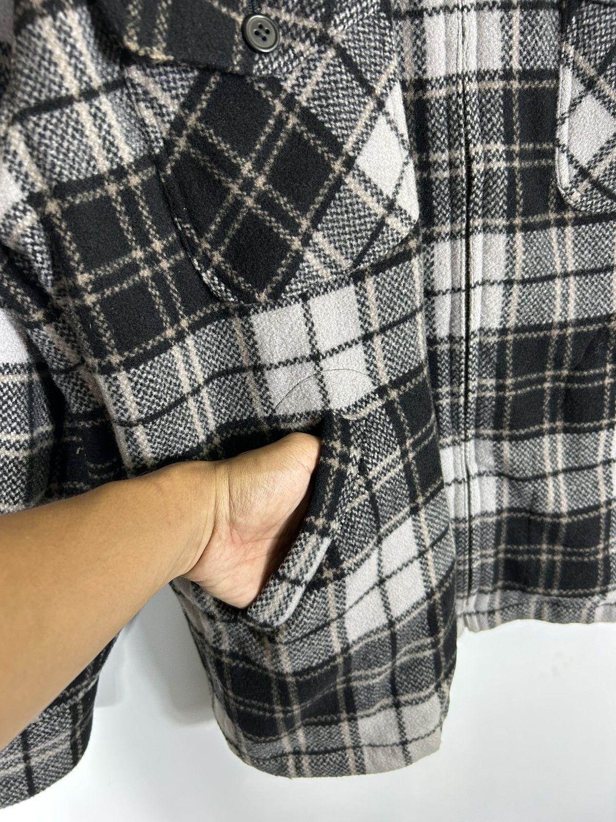 Vintage ⚡️Vintage Cotton Company Flannel Button Chore Shirt Jacket Size US L / EU 52-54 / 3 - 6 Thumbnail
