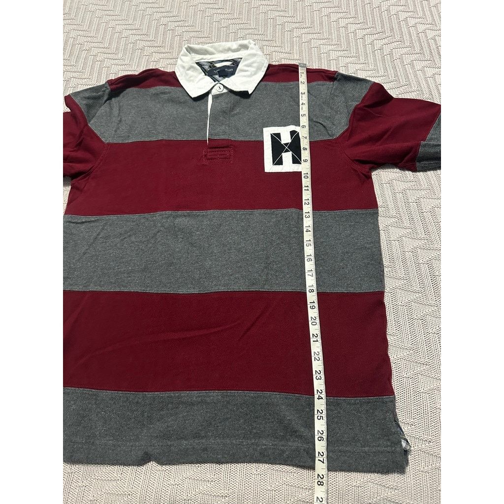 Tommy Hilfiger Tommy Hilfiger maroon and gray rugby shirt size M Size US M / EU 48-50 / 2 - 7 Thumbnail