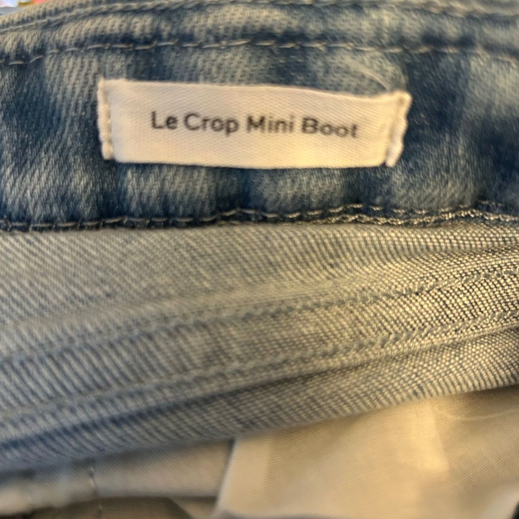 Frame VINTAGE FRAME Womens Jeans Blue Denim Mid Rise Le Crop Mini Boot Stretch 25 Size 42" / US 20 - 5 Thumbnail