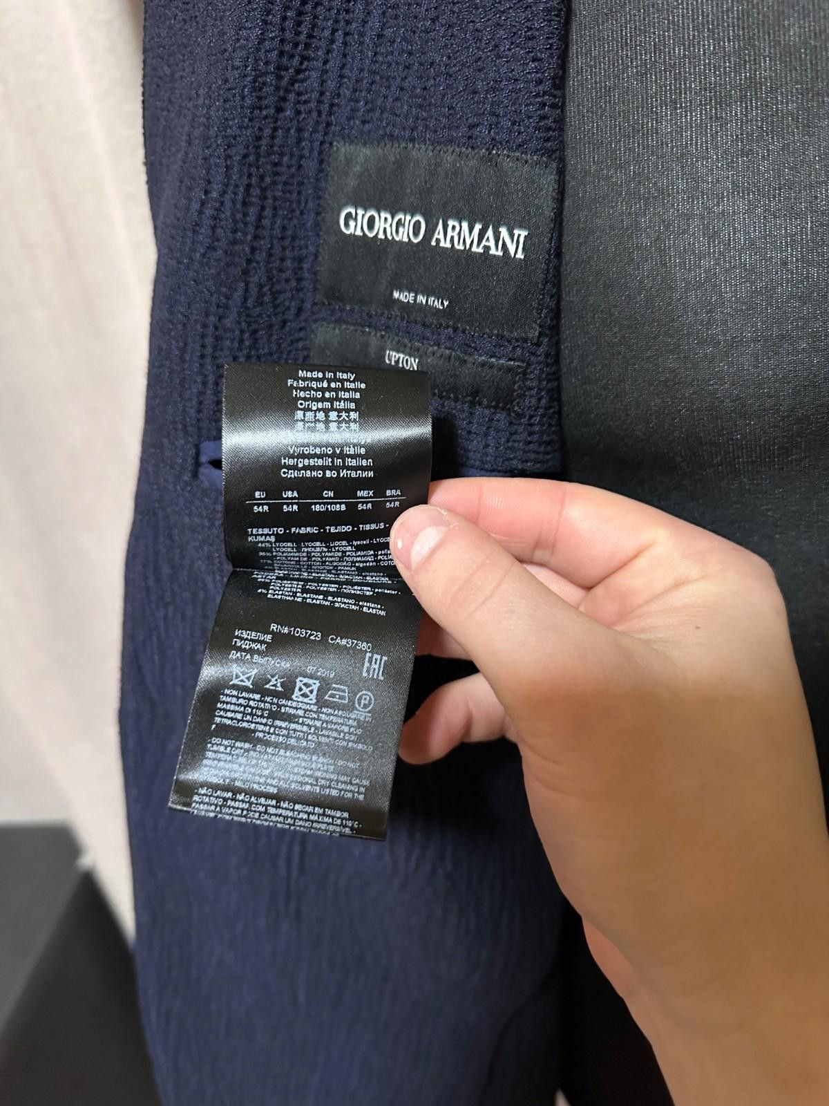 Giorgio Armani GIORGIO ARMANI UPTON LINE SINGLE-BREASTED JACKETSZ 54R Size 54R - 10 Thumbnail