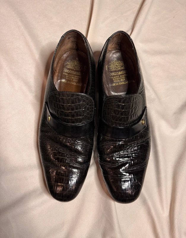 Grenson × Vintage Vintage Grenson Footmaster loafers made in England in 1990s Size US 10.5 / EU 43-44 - 1 Thumbnail