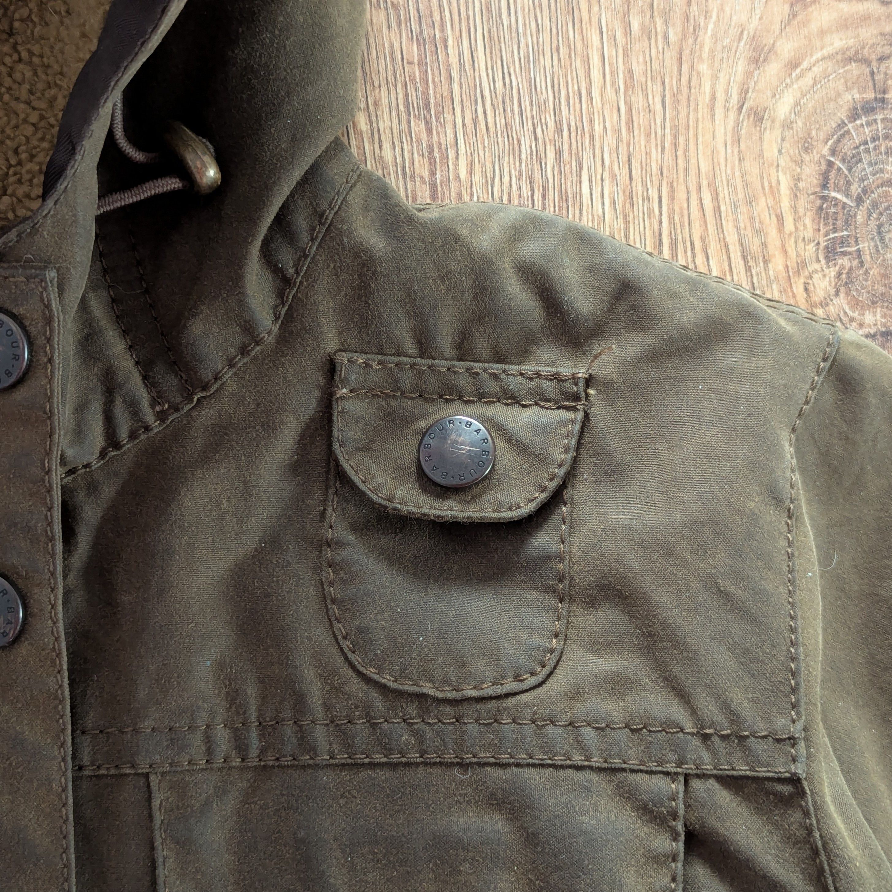 Barbour Barbour Winter Force Parka Wax Hooded Jacket Size Girls XL Size XL / US 12-14 / IT 48-50 - 4 Thumbnail
