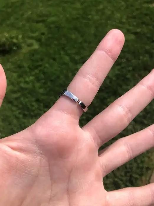 Jewelry × Vintage Silver Yin Yang Ring Adjustable Size ONE SIZE - 3 Thumbnail
