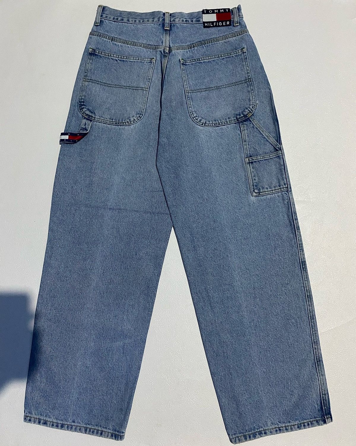 Rare TOMMY HILFIGER Vintage Baggy Carpenter Jeans 90's USA🇺🇸
