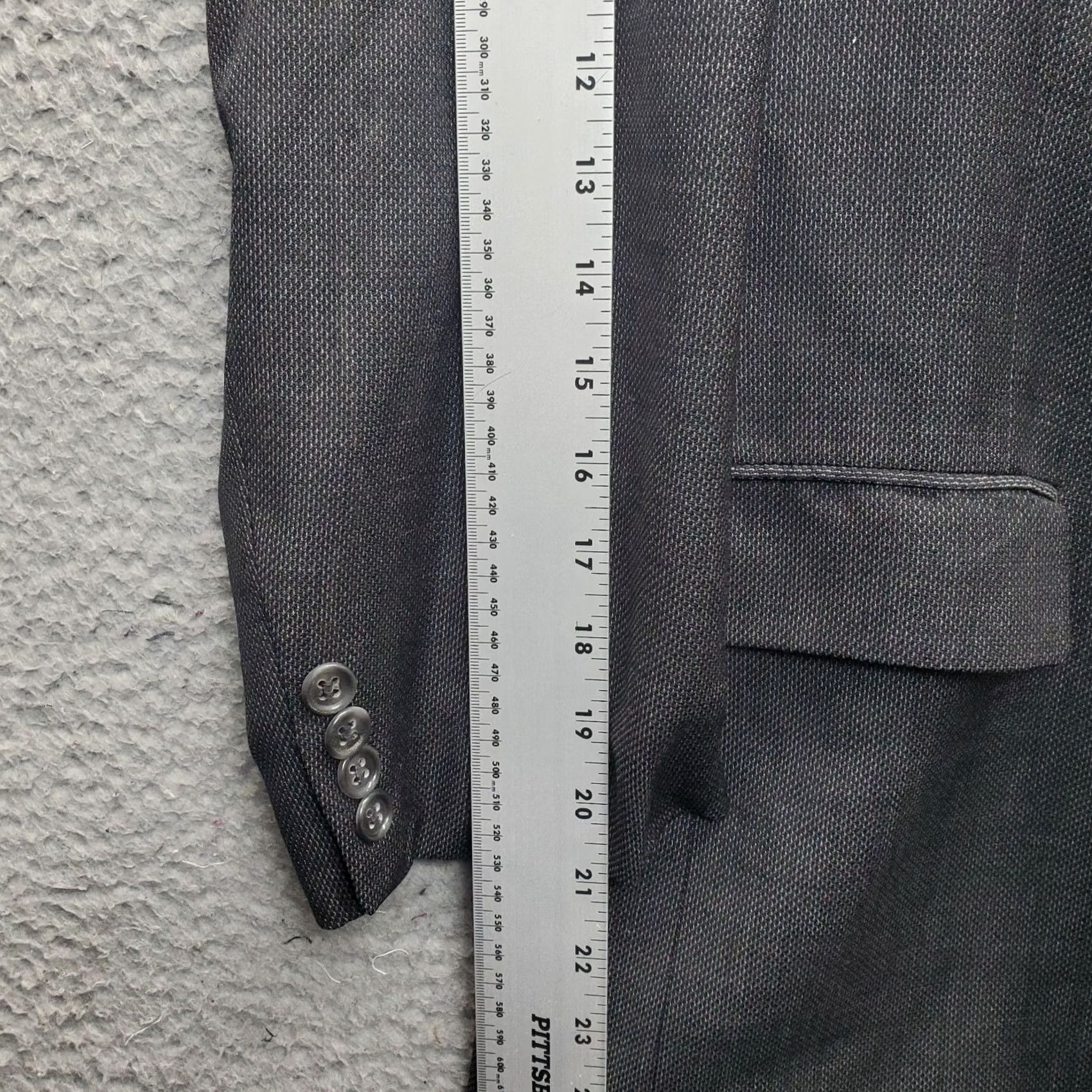 Hart Schaffner Marx Hart Schaffner Marx Blazer Mens 41S Notch Lapel Long Sleeve Formal Blazer, Wool, Multicolor, Pre-owned, Regular, Short Size US L / EU 52-54 / 3 - 5 Thumbnail