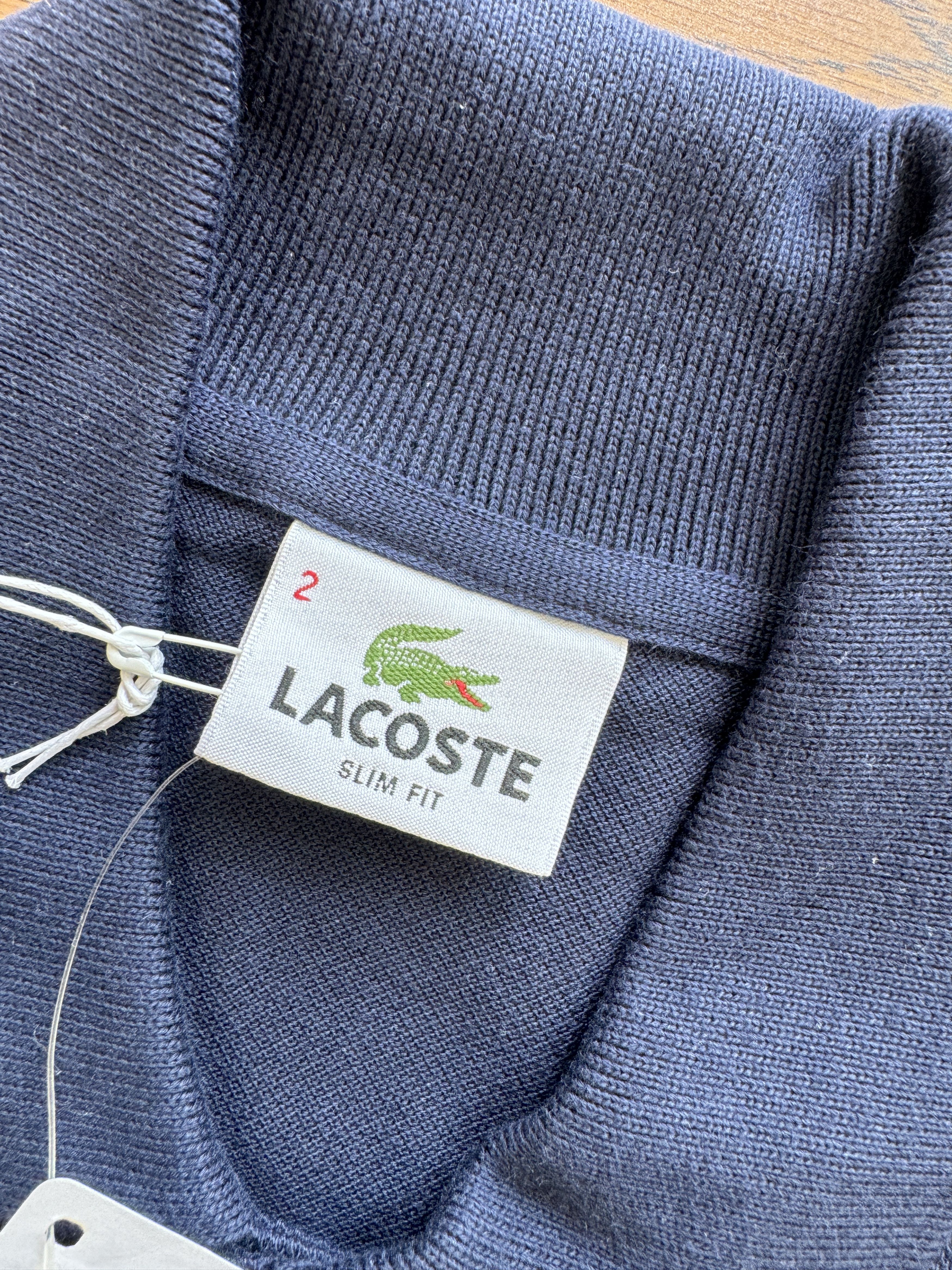 Lacoste Locaste France Mens Devanlay Navy Cotton Pique Polo Shirt Size US S / EU 44-46 / 1 - 11 Thumbnail