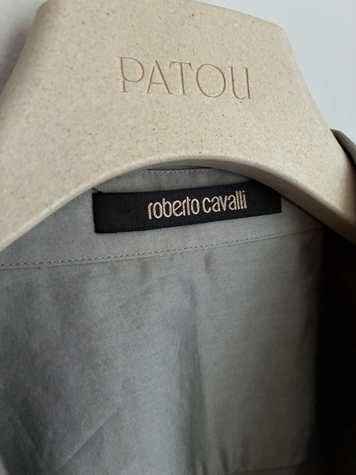 Roberto Cavalli Roberto Cavalli Silk Snap Button Military Shirt Size US M / EU 48-50 / 2 - 20 Thumbnail