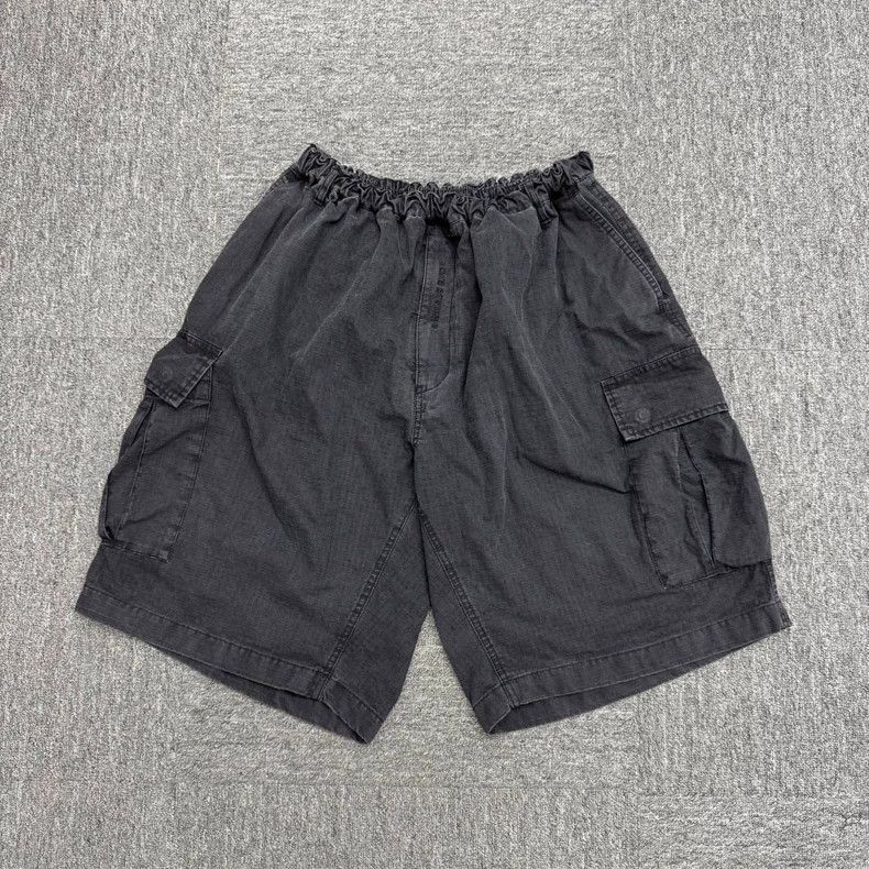 Acne Studios Acne Studios Black distressed work shorts Size US 30 / EU 46 - 1 Thumbnail