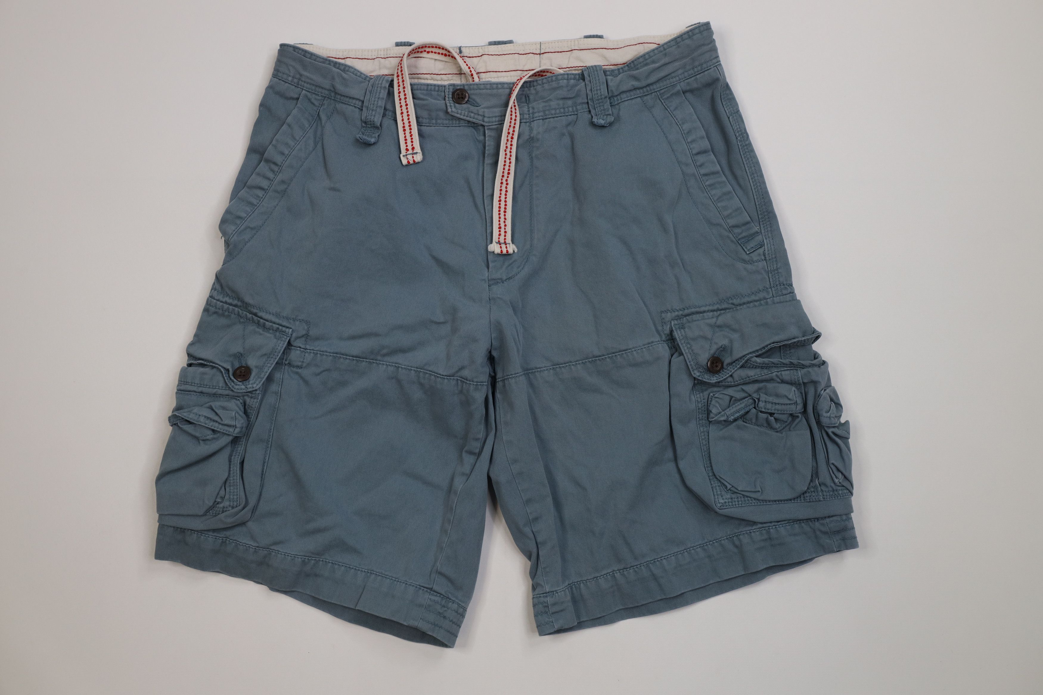 Polo Ralph Lauren Vintage 90s Ralph Lauren Stonewash Heavyweight Cargo Shorts Size US 34 / EU 50 - 1 Thumbnail