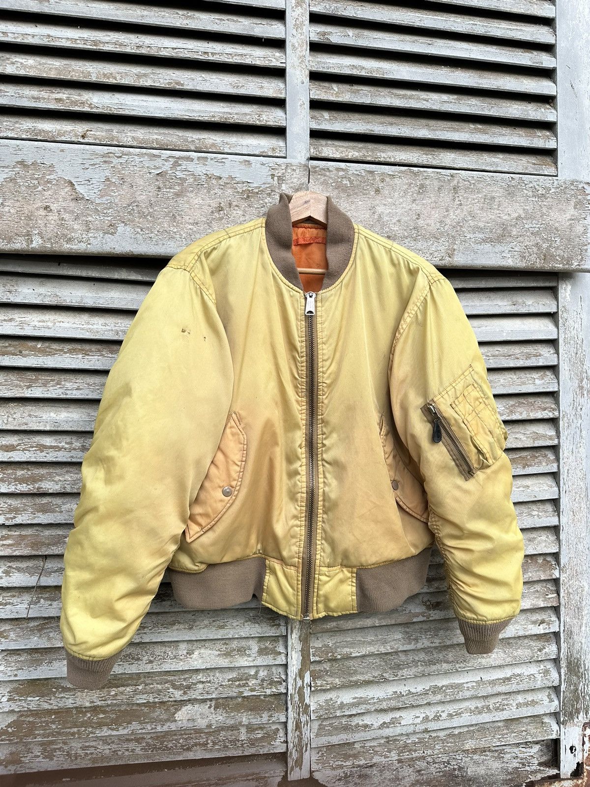 🪖Vintage THRASHED MA1 Man Intermediate Westop Bomber Jacket